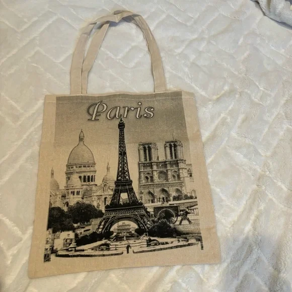 Authentic Tote Bag from Paris NWOT - Picture 3 of 5